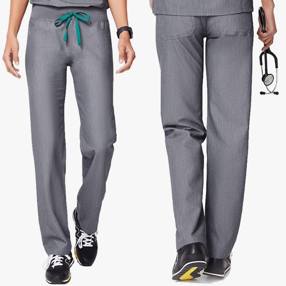 FIGS graphite gray Livingston straight leg scrubs pants small